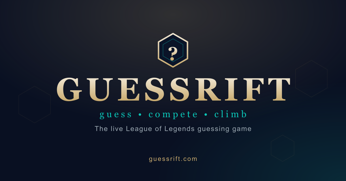 GuessRift - The live League of Legends guessing game